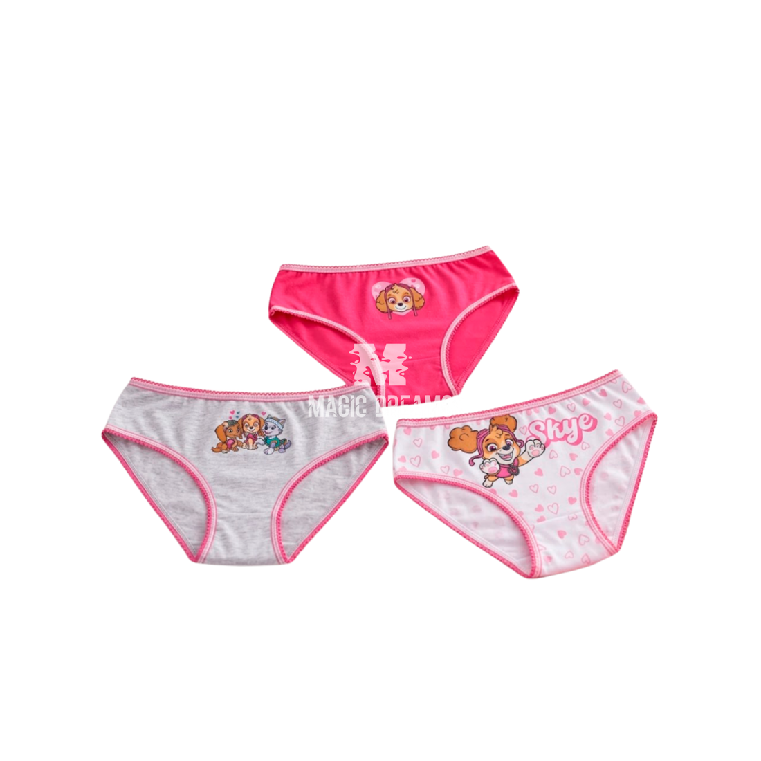 Pack de 3 Cuecas Skye Patrulha Pata
