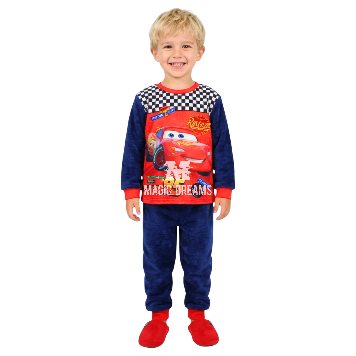 Pijama Polar Cars Disney Pixar para Menino - Modelo Sortido