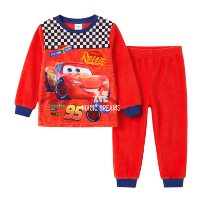 Pijama Polar Cars Disney Pixar para Menino - Modelo Sortido