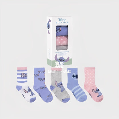 Pack 5 Meias Disney Stitch