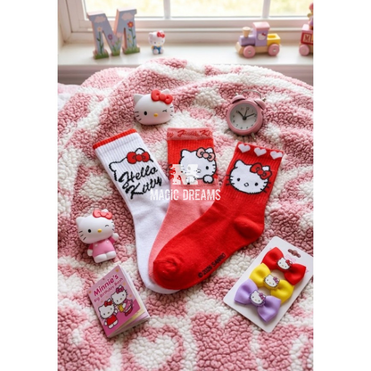 Set de 3 Meias Hello Kitty- Modelo Sortido