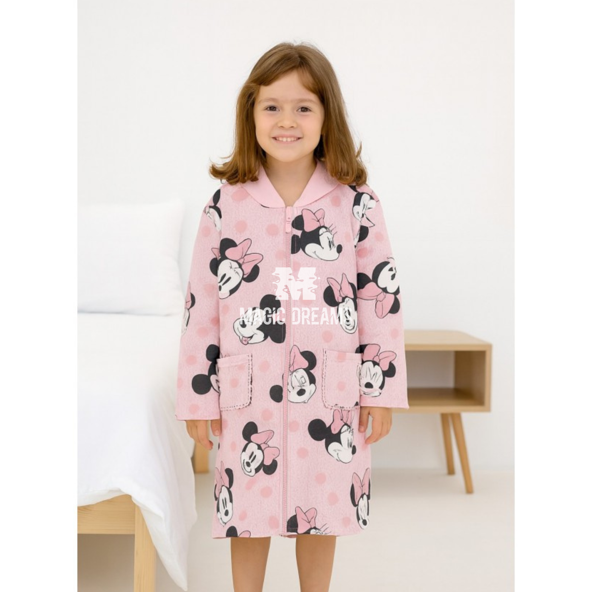 Robe Coralina Menina Minnie Mouse