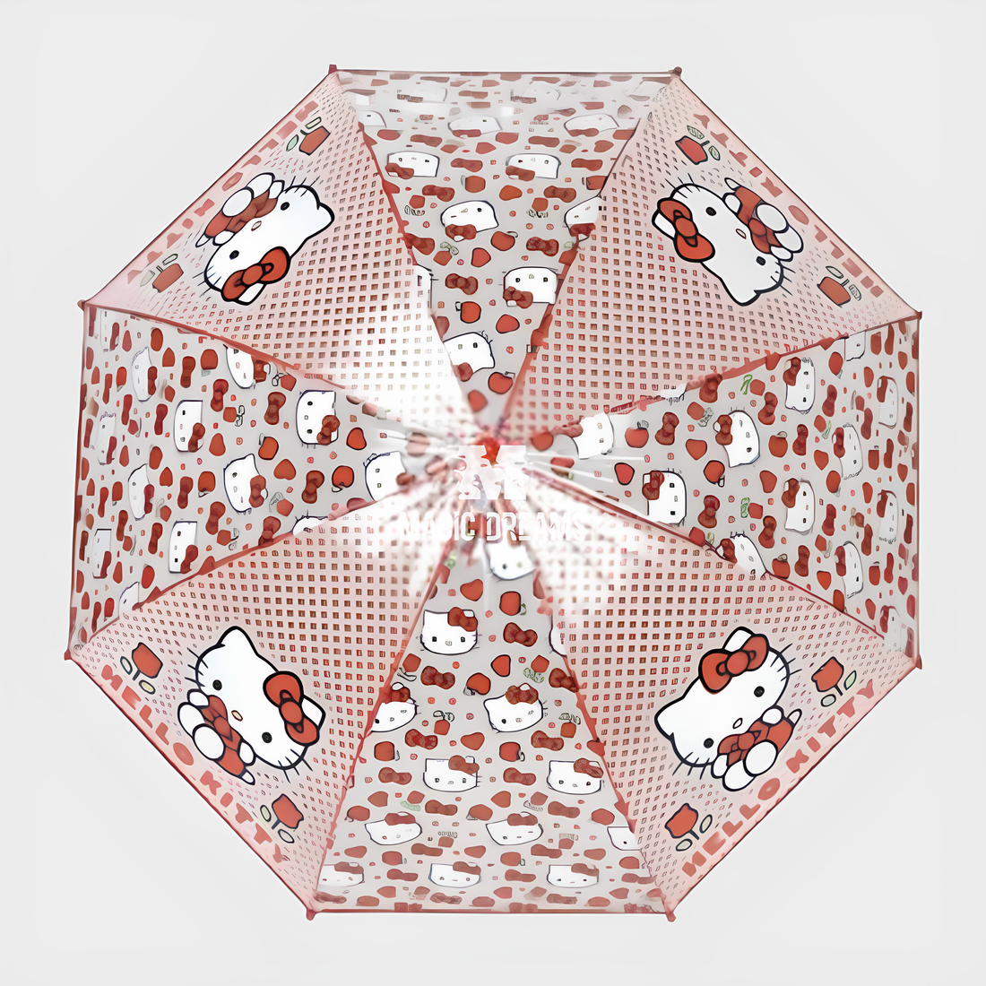 Guarda-chuva manual transparente Hello Kitty 48cm
