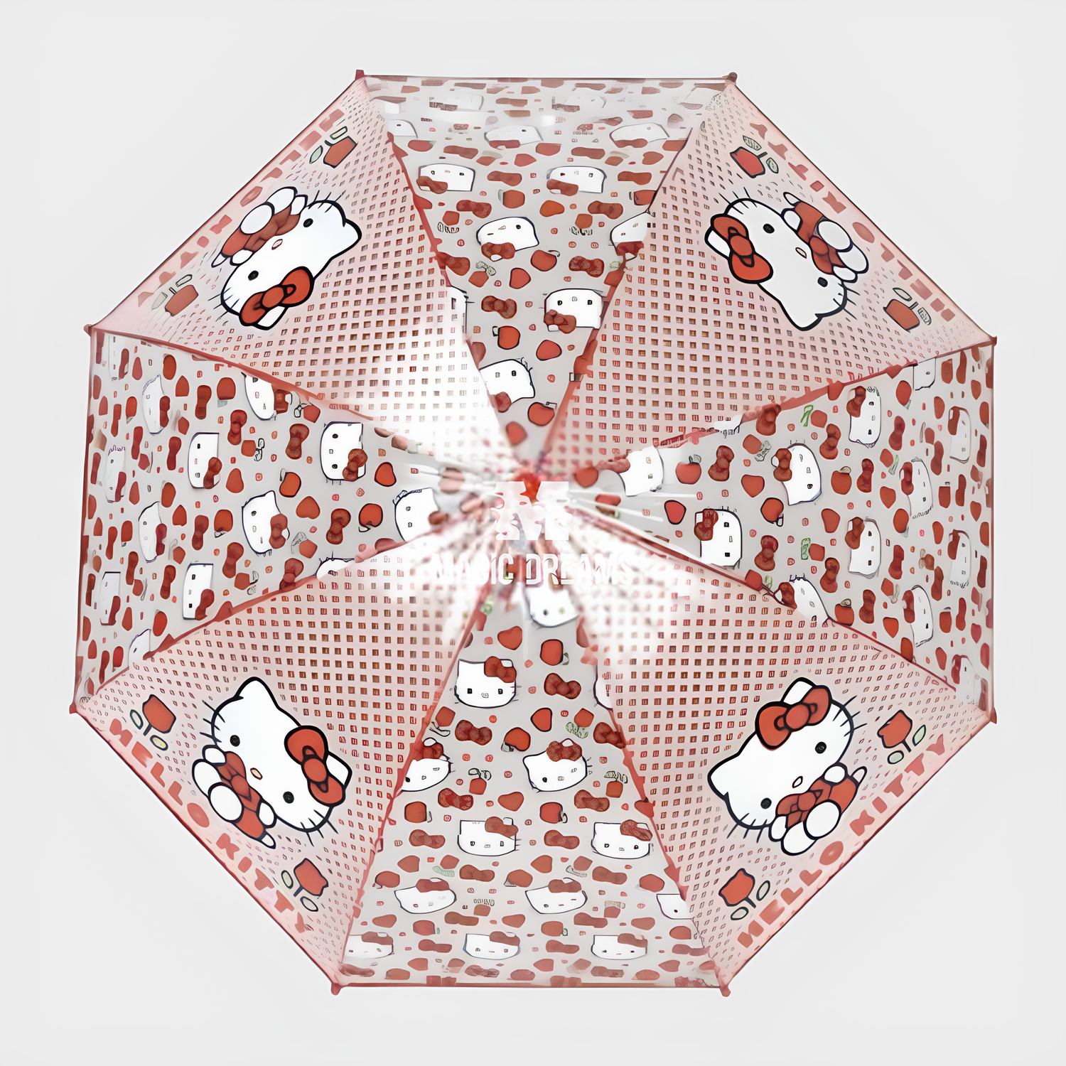 Guarda-chuva manual transparente Hello Kitty 48cm