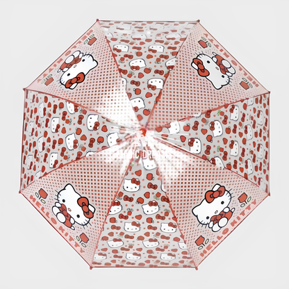 Guarda-chuva manual transparente Hello Kitty 48cm