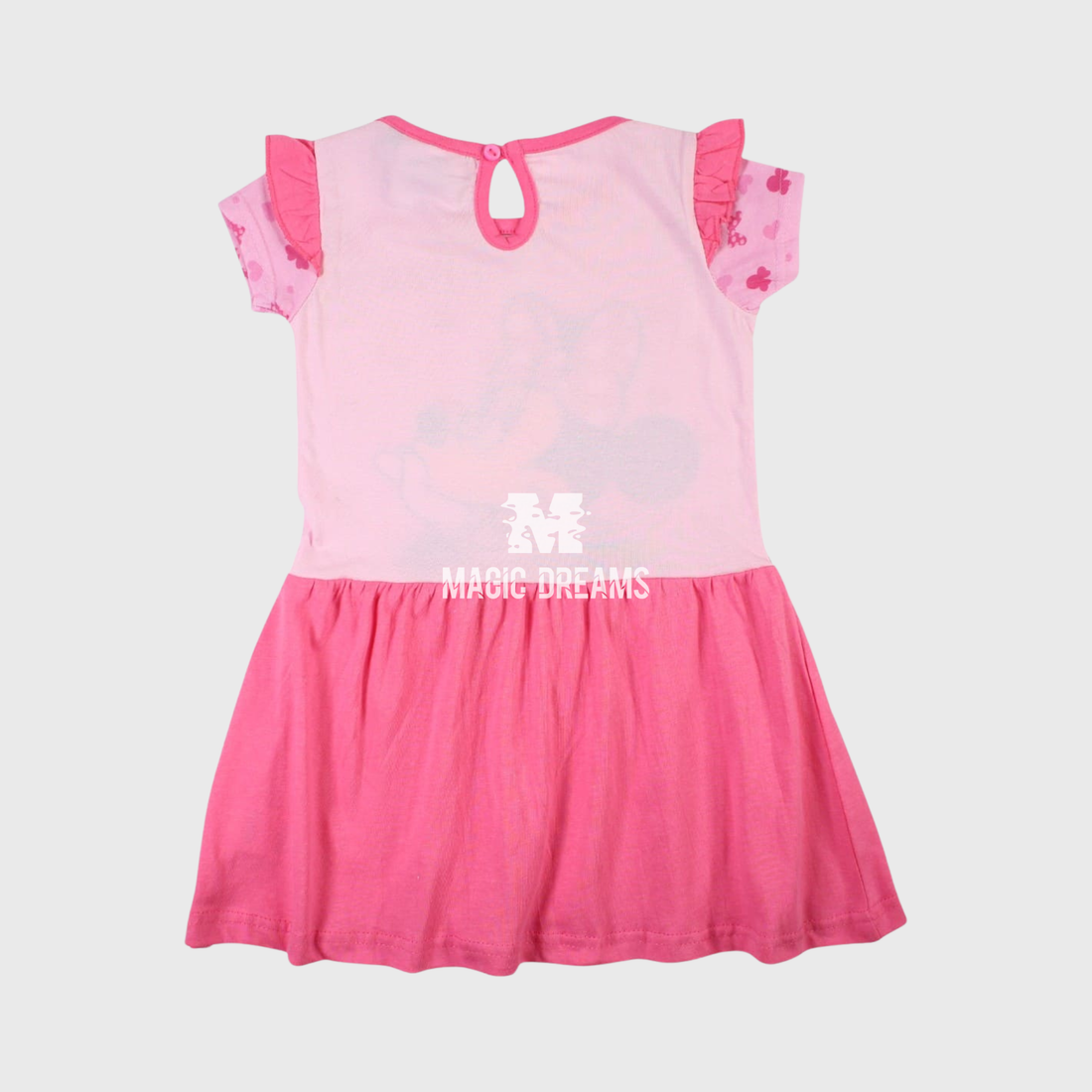 Vestido Manga Curta de Verão Minnie Mouse