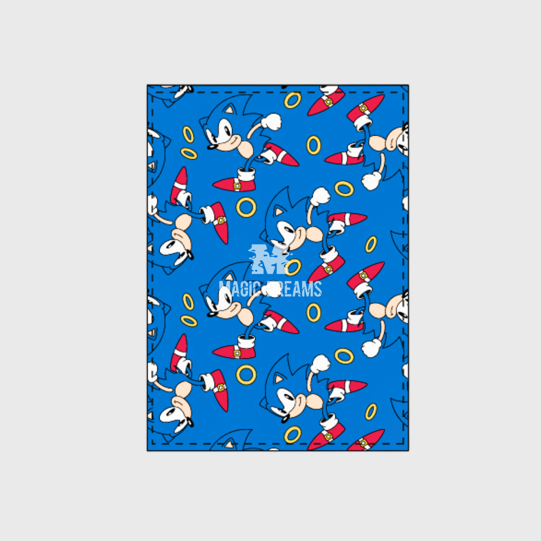 Manta Polar Sonic The Hedgehog 100x140cm