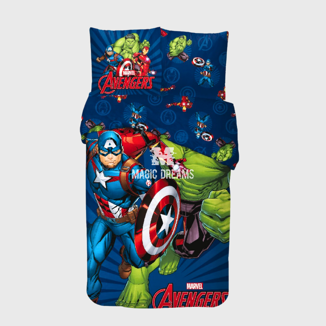 Capa de Edredão e Fronha Avengers Action