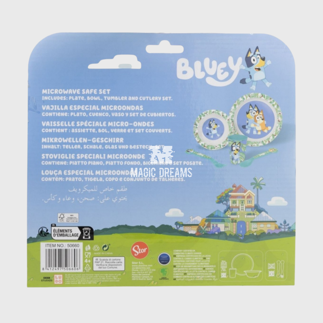 Conjunto de Refeição 5 Peças Bluey e Bingo