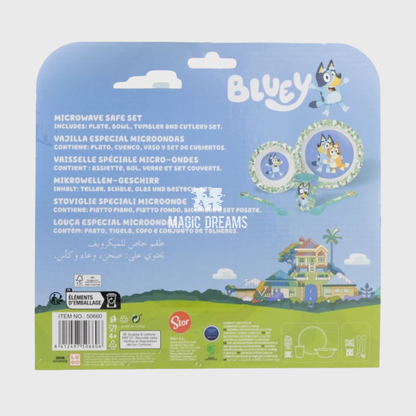 Conjunto de Refeição 5 Peças Bluey e Bingo
