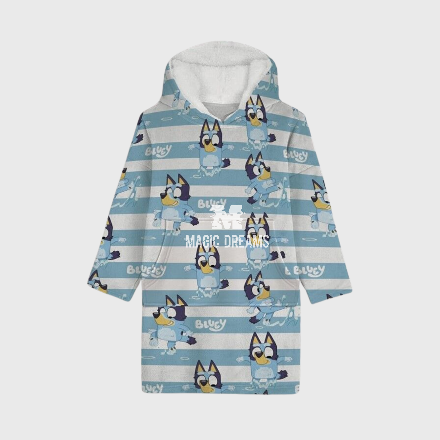 Sweat Oversize com Capuz Infantil Bluey e Bingo