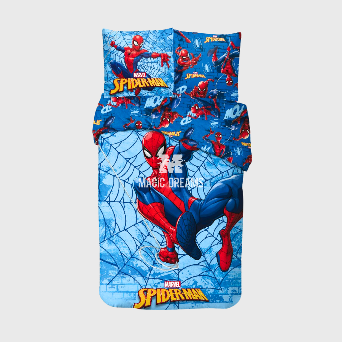 Capa de Edredão e Fronha Spiderman Azul