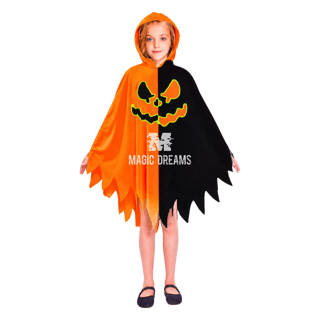 Capa Halloween com Chapéu 90-110cm
