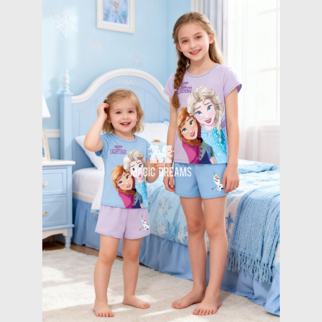Pijama de Verão Top + Calção Frozen Cor Sortida