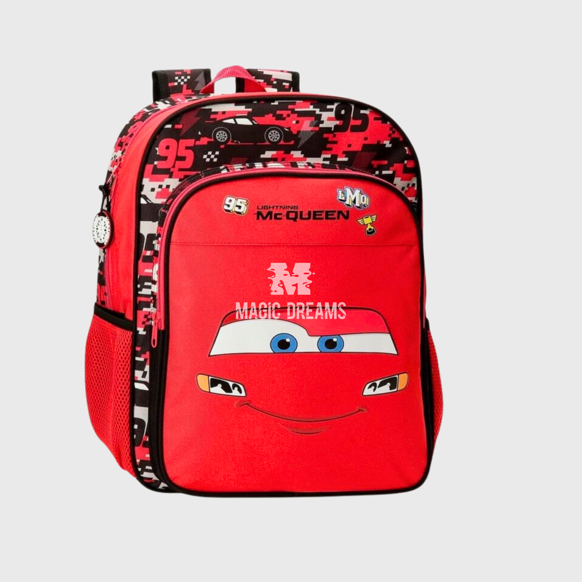 Mochila Escolar Cars 40cm Faisca Mcqueen