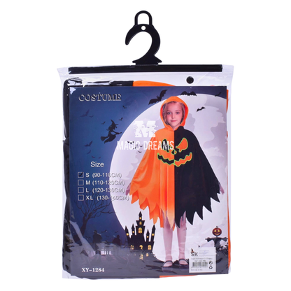 Capa Halloween com Chapéu 90-110cm
