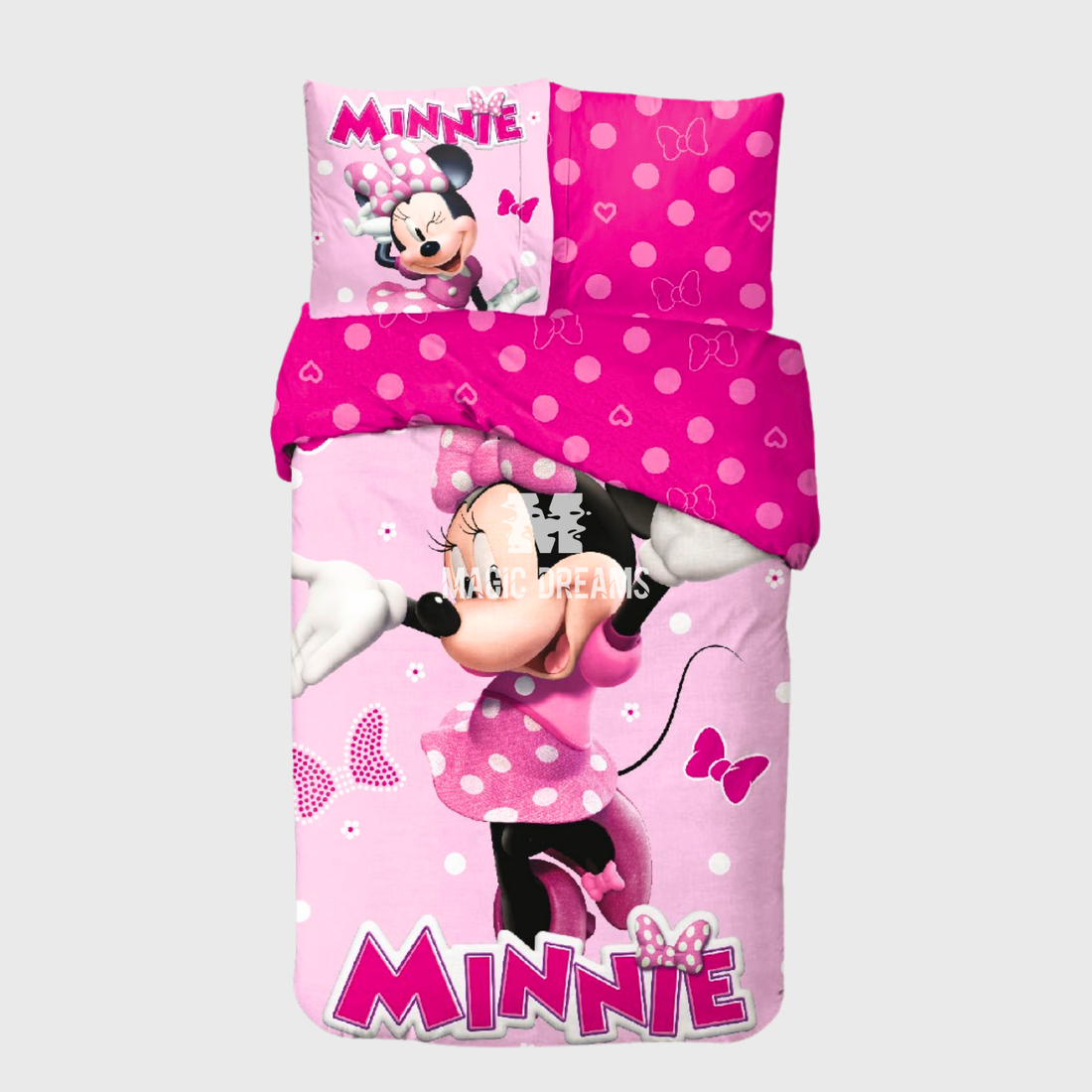 Capa de Edredão e Fronha Minnie Laços