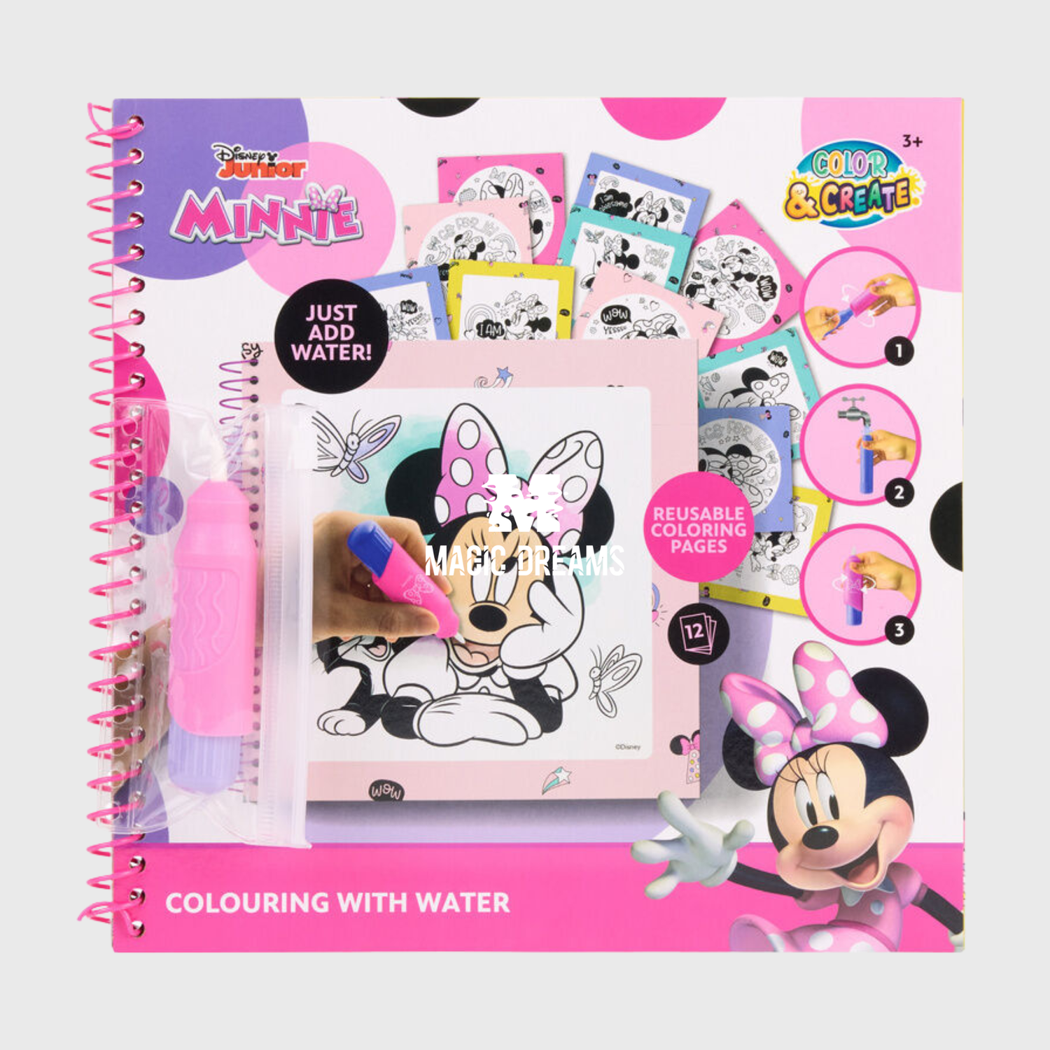 Livro Mágico de Pintura com Água da Disney Minnie Mouse