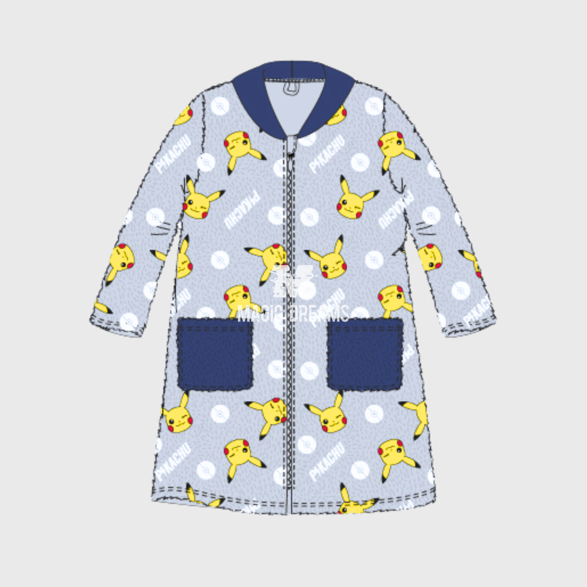 Robe em Coralina Pokémon 4-8 anos