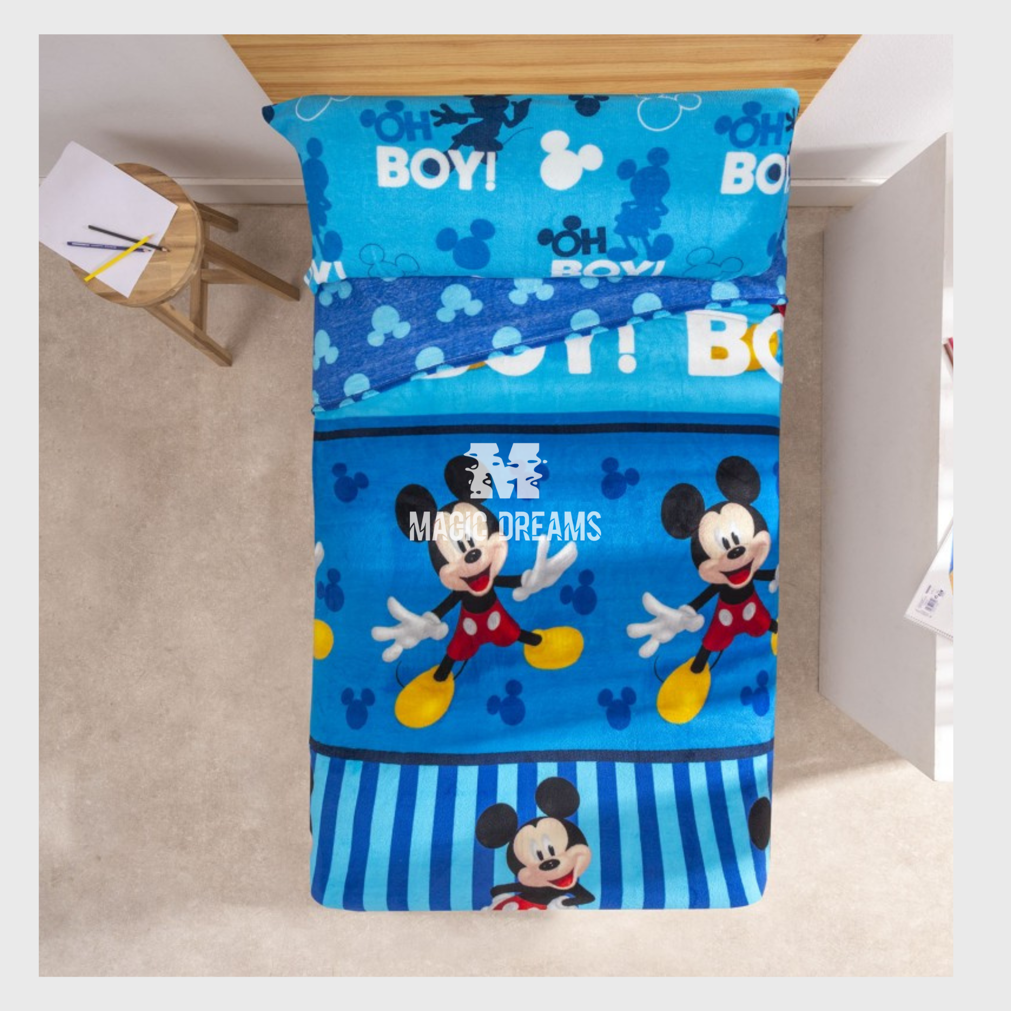 Jogo de Cama Coralina Mickey