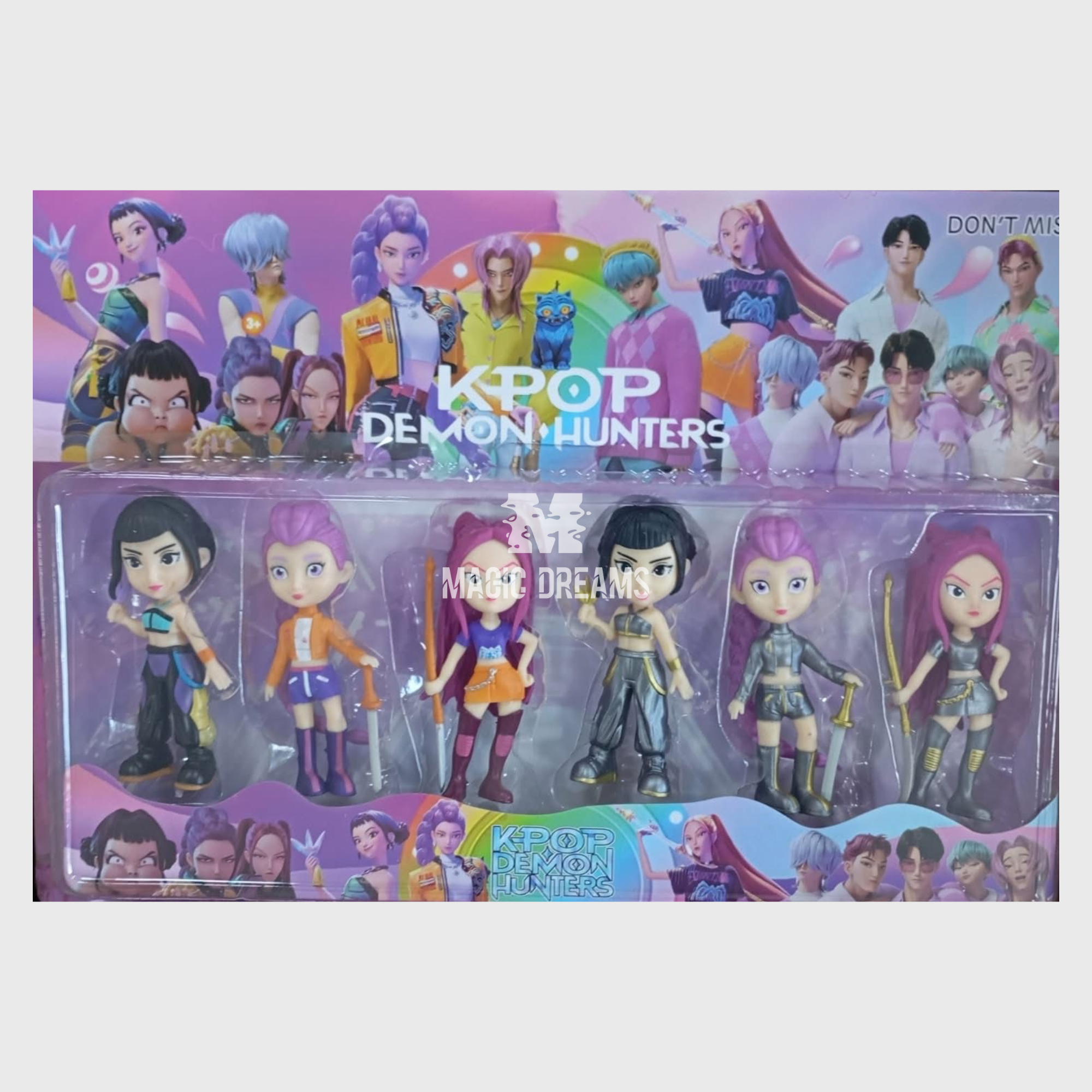 Conjunto de Figuras Guerreiras K Pop Demon Hunters