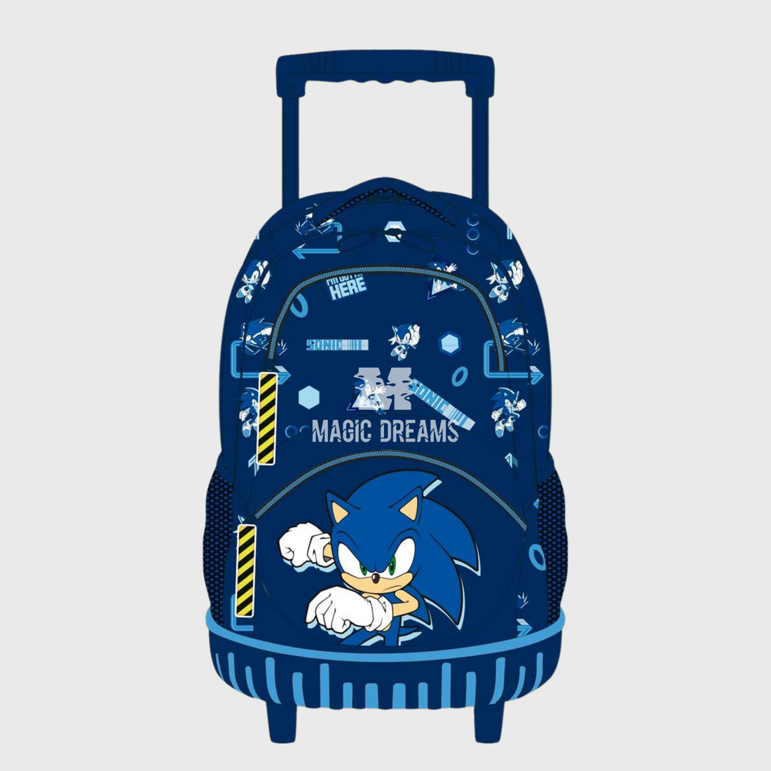Mochila Escolar Trolley 42cm Sonic