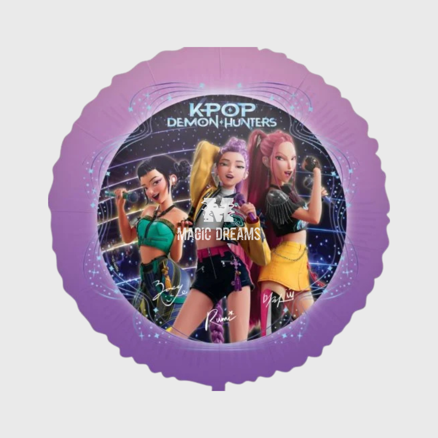 Balão de Festa Guerreiras do K-Pop Demon Hunters 46cm