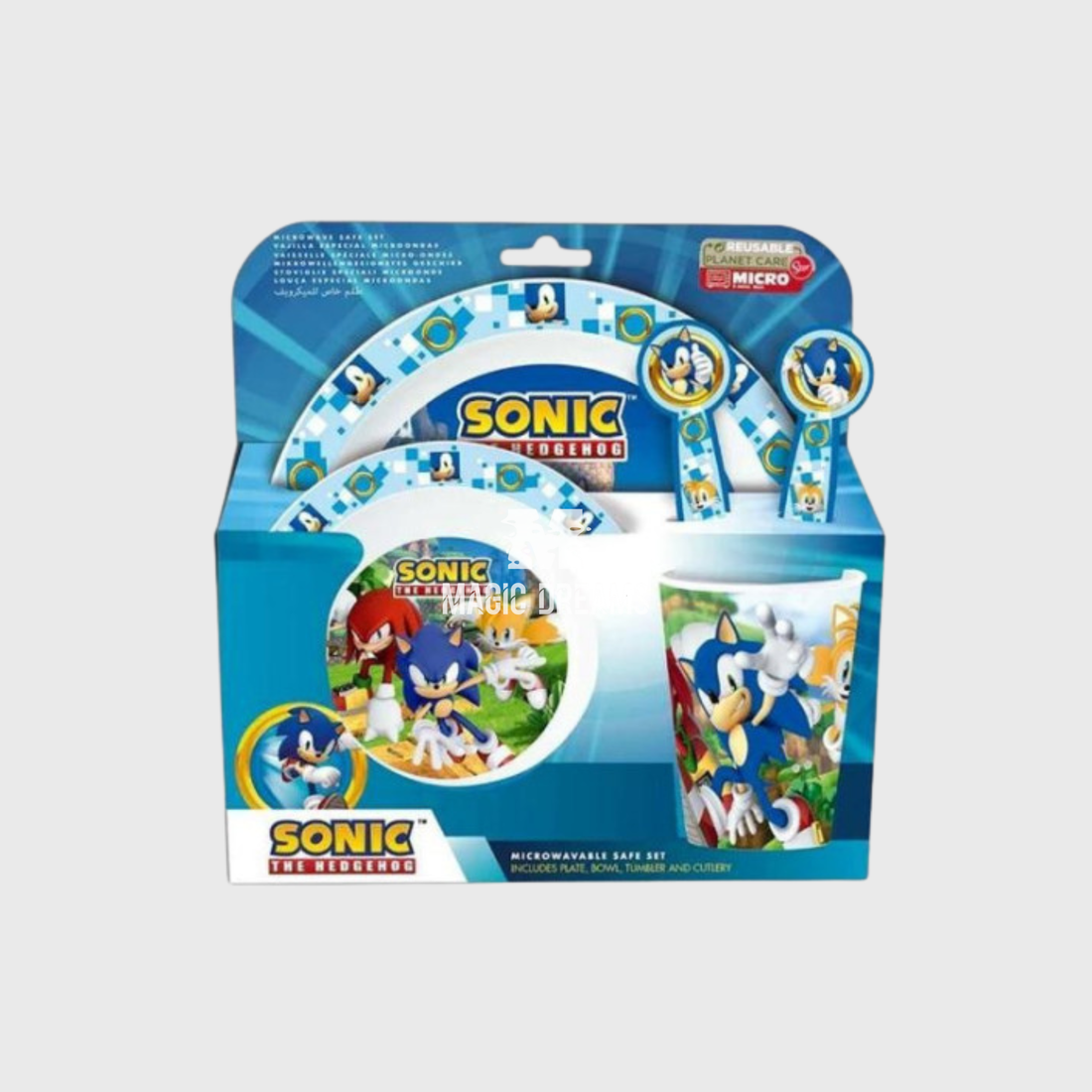 Conjunto de Refeição 5 Peças Sonic