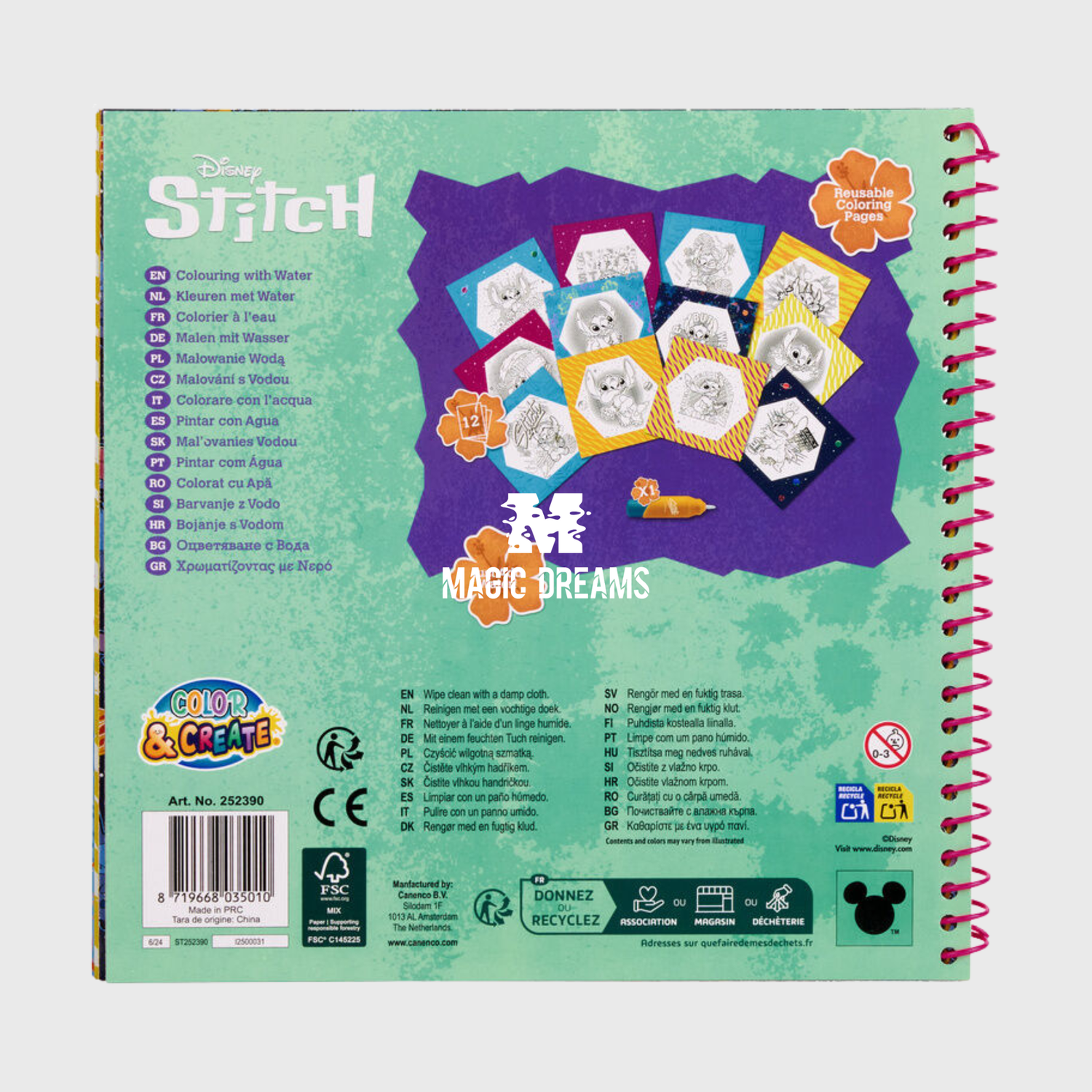 Livro Mágico de Pintura com Água Stitch