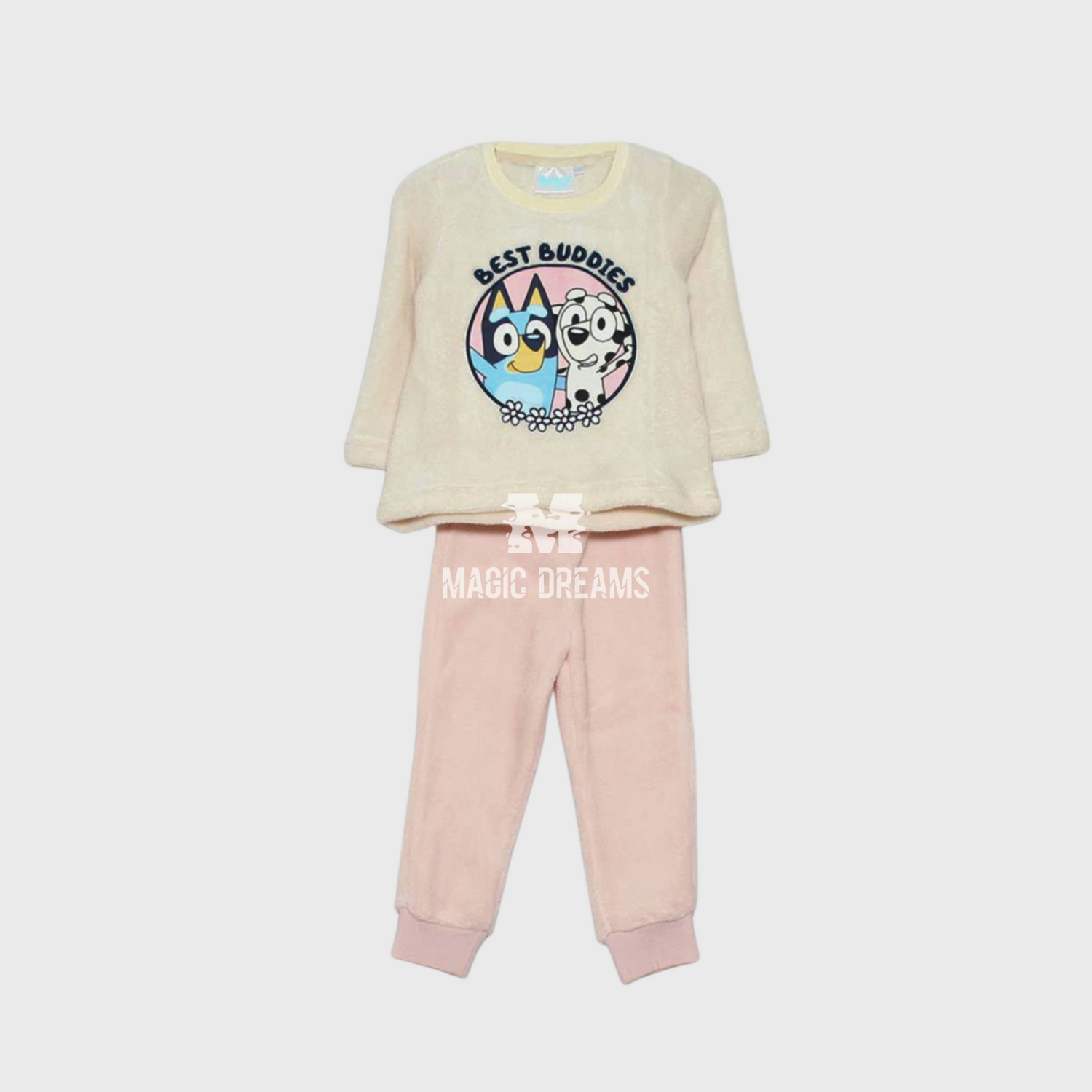 Pijama de Inverno em Coralina Bluey e Bingo Menina