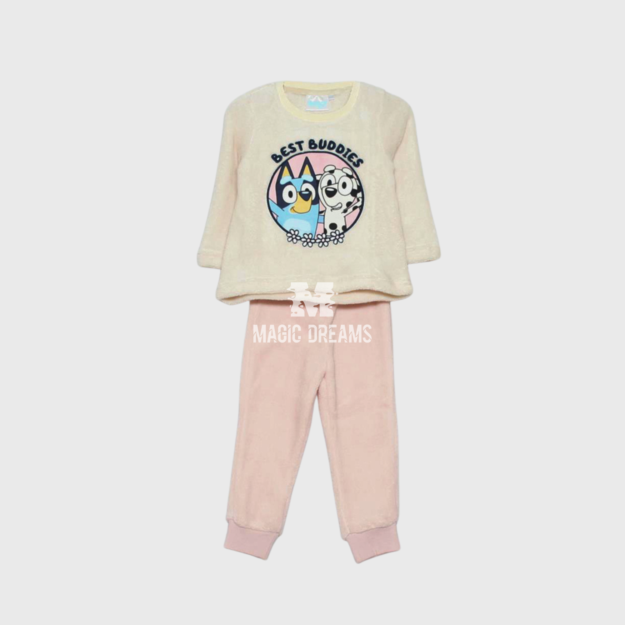 Pijama de Inverno em Coralina Bluey e Bingo Menina