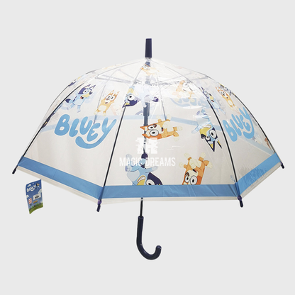 Guarda Chuva Bluey e Bingo Transparente 48cm