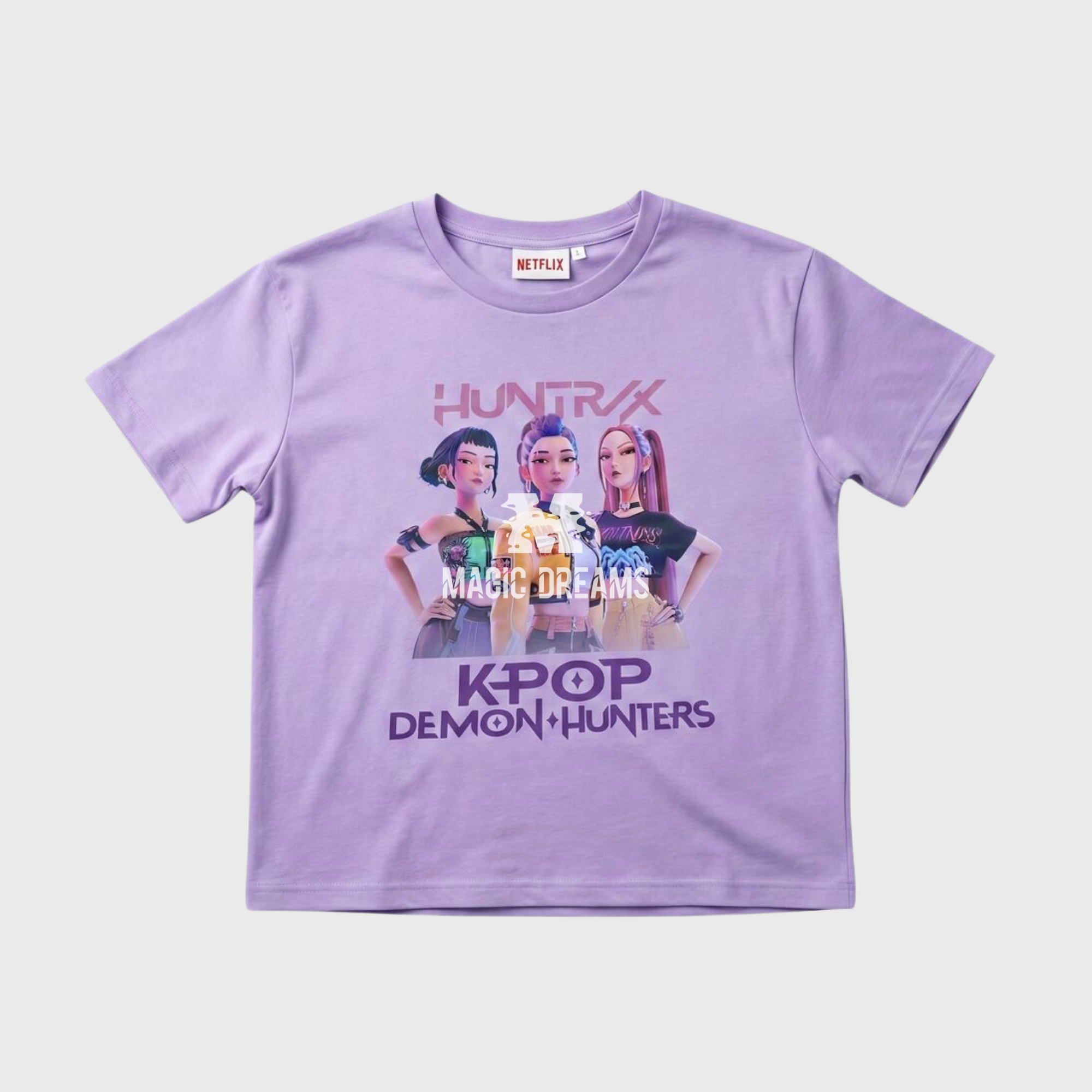 T-shirt de Verão Huntrix K-Pop Demon Hunters