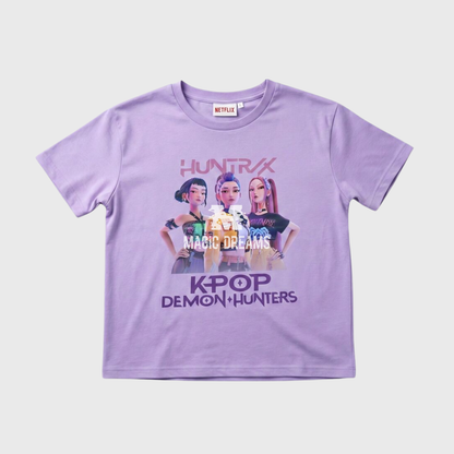 T-shirt de Verão Huntrix K-Pop Demon Hunters