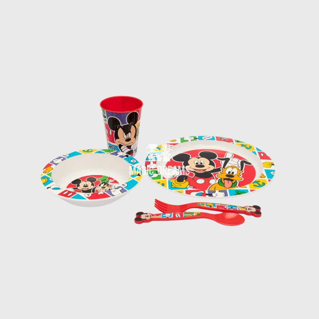 Conjunto de Refeição 5 Peças Mickey Mouse