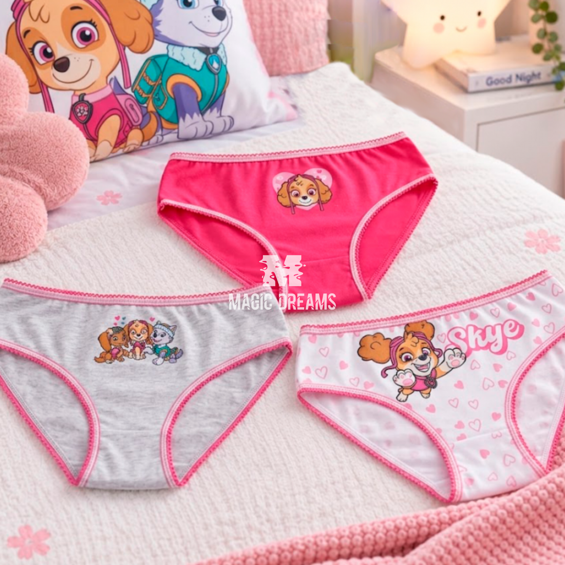 Pack de 3 Cuecas Skye Patrulha Pata