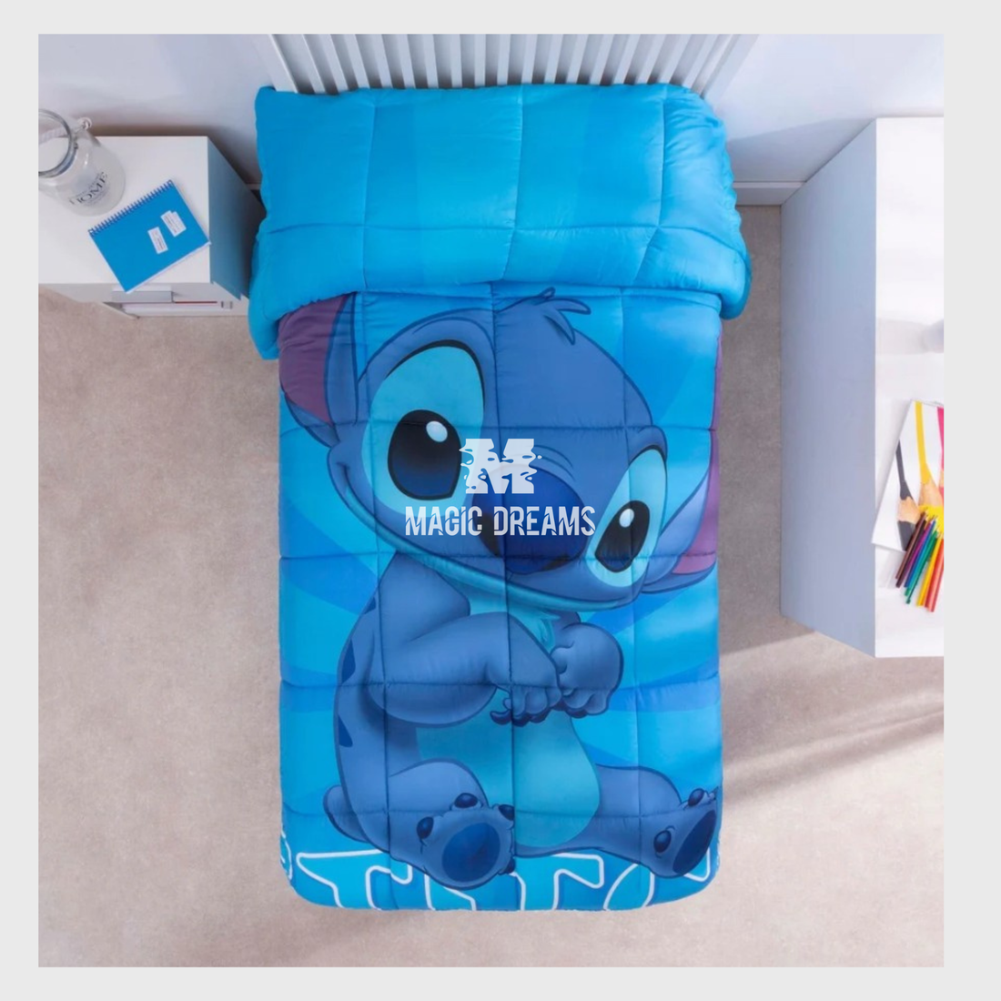 Edredão Stitch Azul 180x260cm