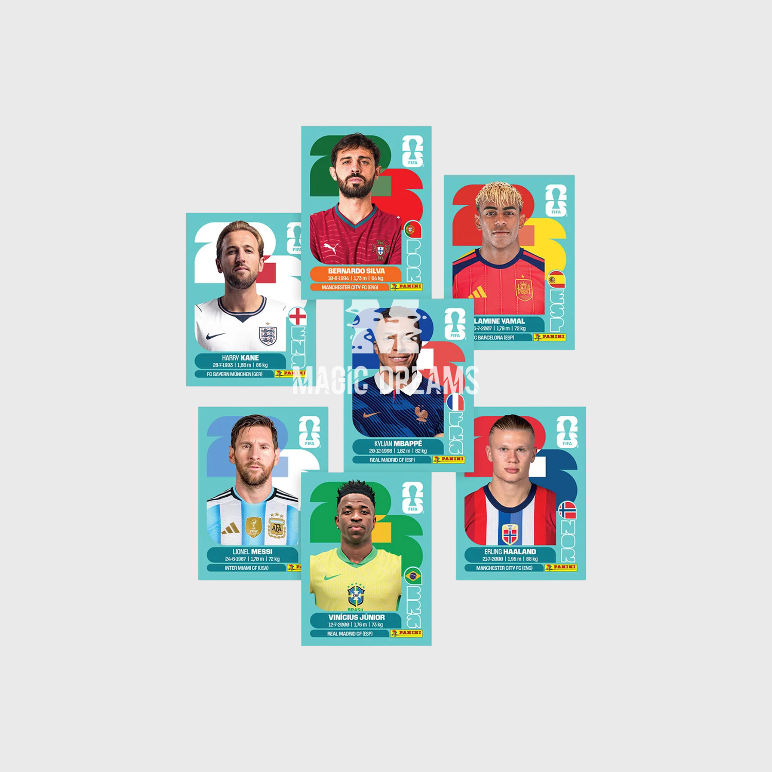 Panini 50 saquetas - Caixa Oficial do Mundial 350 Cromos FIFA World Cup 2026