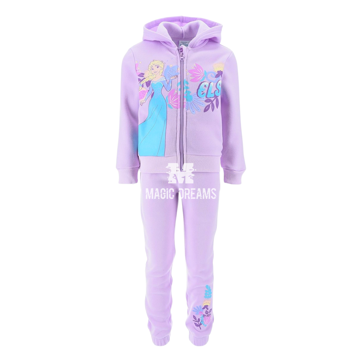 Fato de Treino com Calça e Casaco Com Capuz Frozen 3-8 anos
