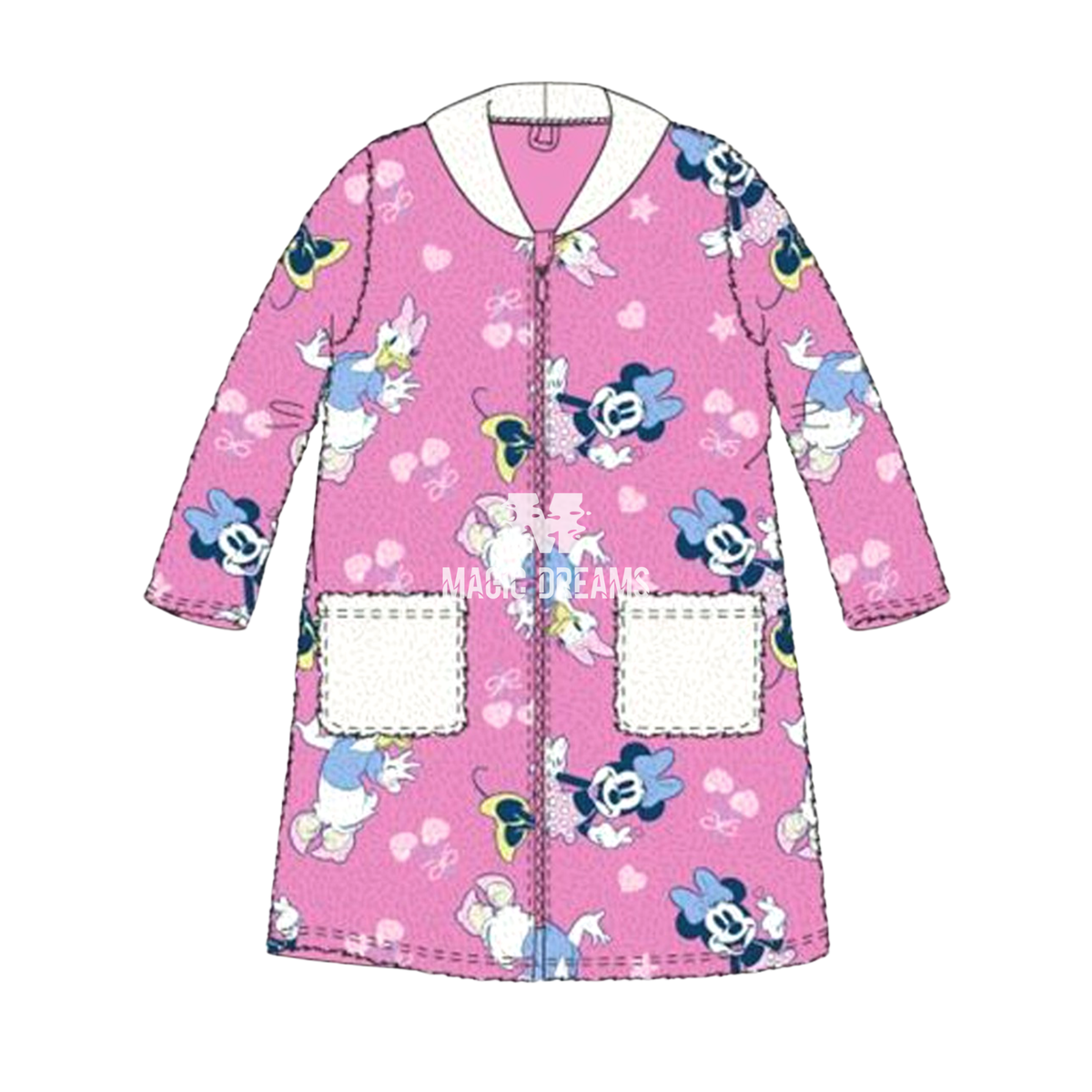 Robe Coralina Minnie Mouse e Margarida (Daisy) 4-8 anos