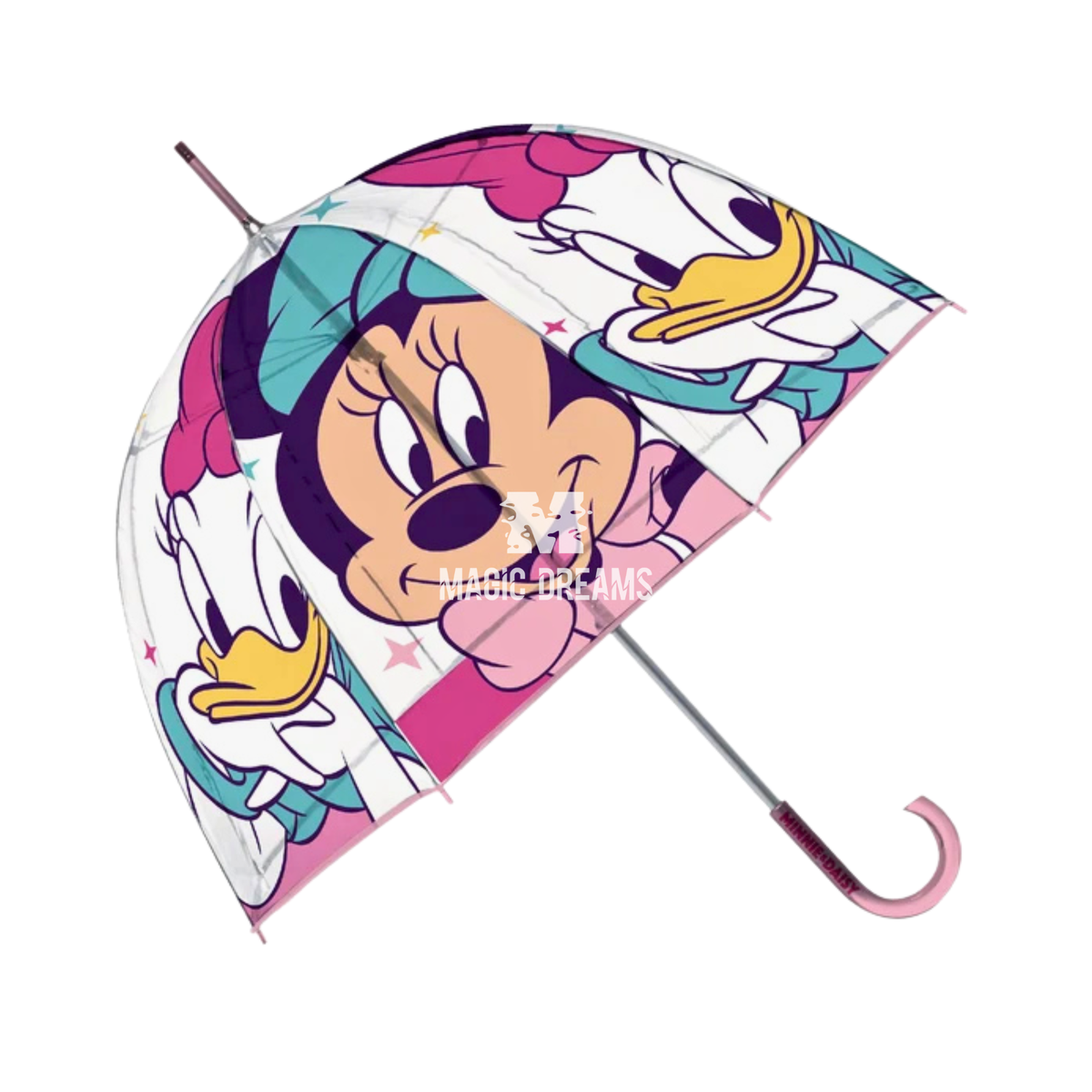 Guarda-Chuva Transparente Manual Eva Minnie Mouse Cor Sortida
