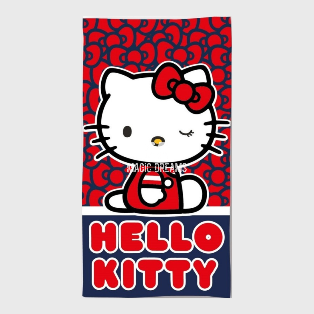 Toalha de Praia Microfibra Hello Kitty 70x140cm