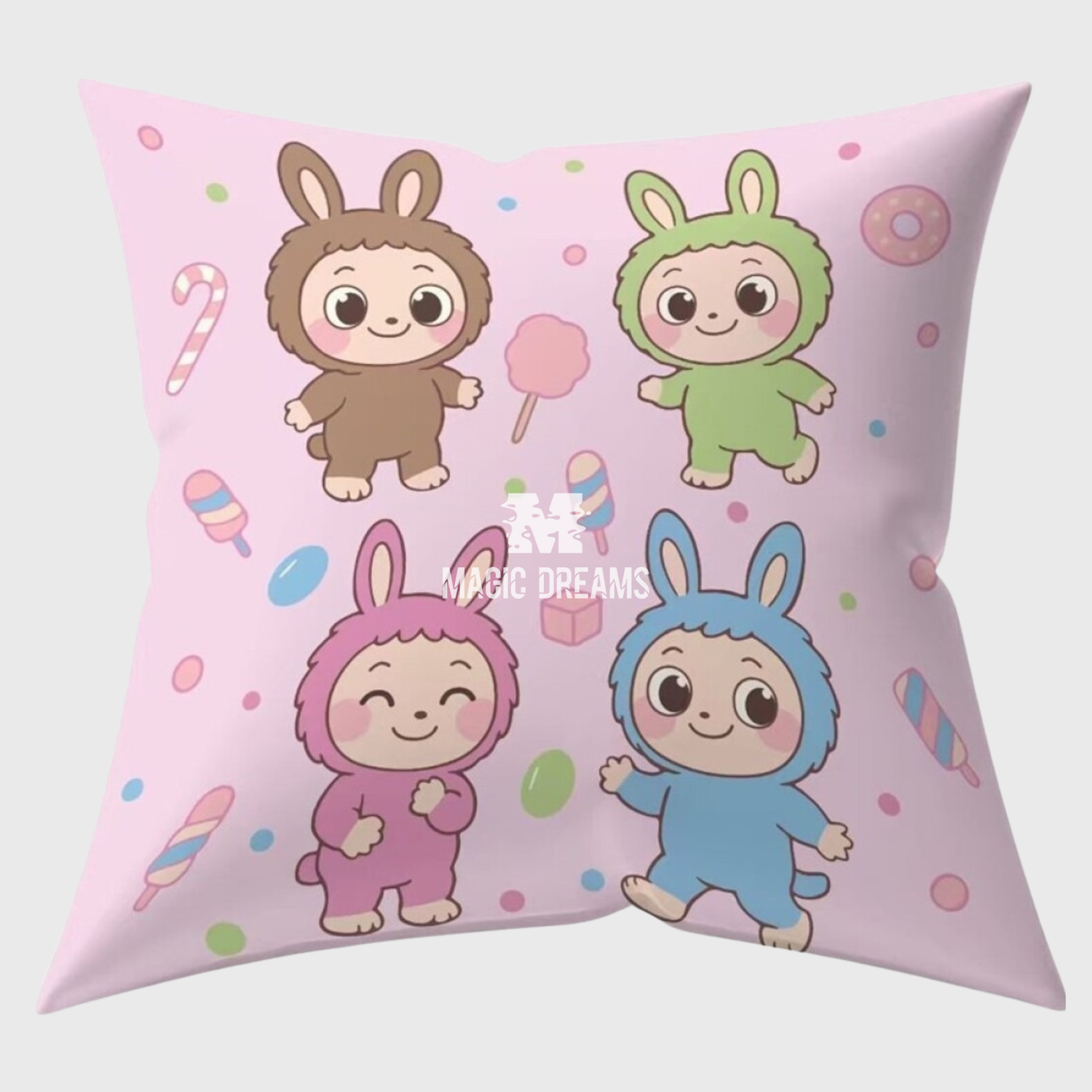 Almofada Labubu Criança 40x40cm