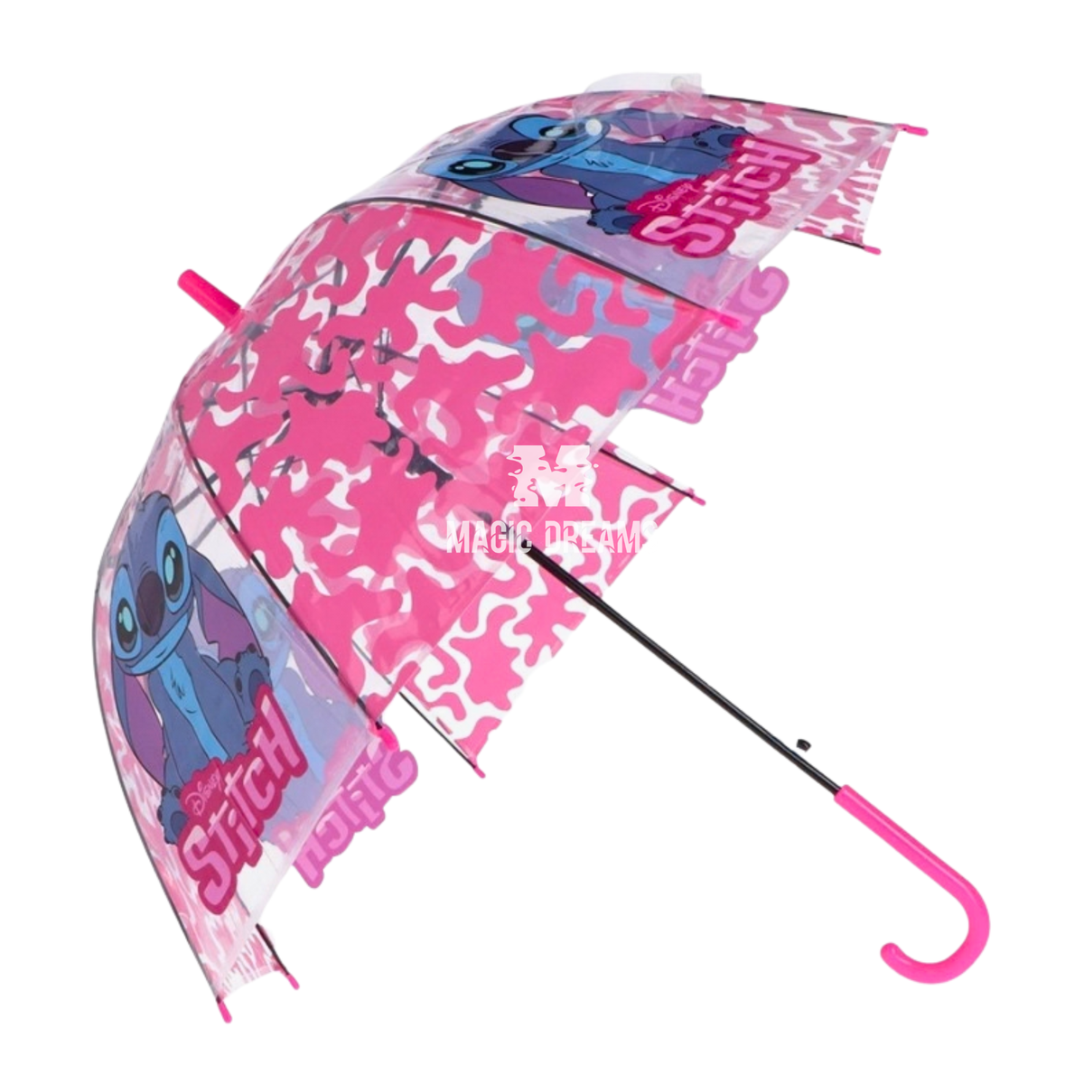 Guarda-Chuva Automático Stitch Rosa