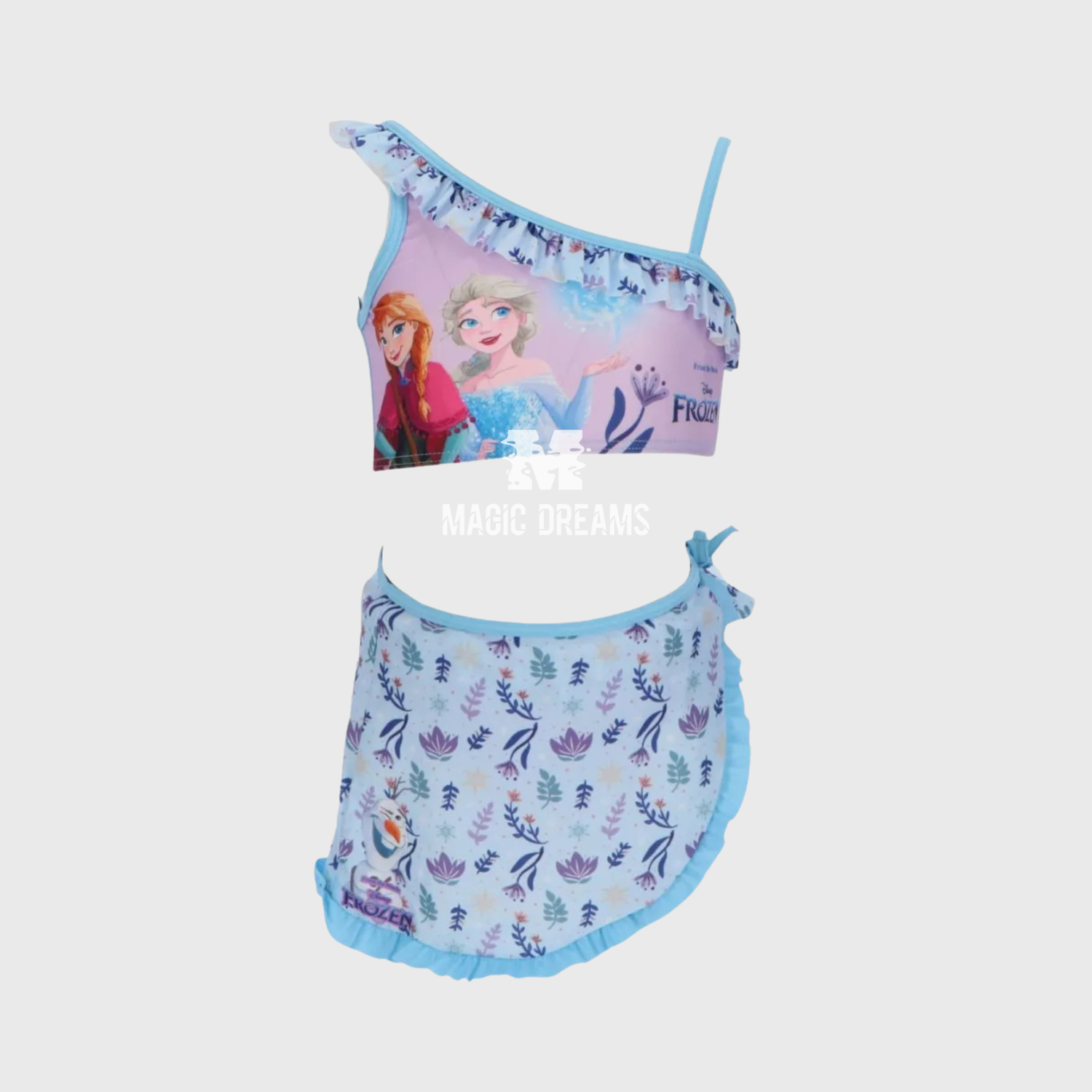 Conjunto de Biquini com Saia Frozen