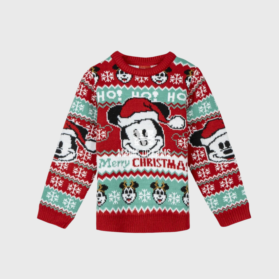 Camisola de Natal Mickey 3-7 anos