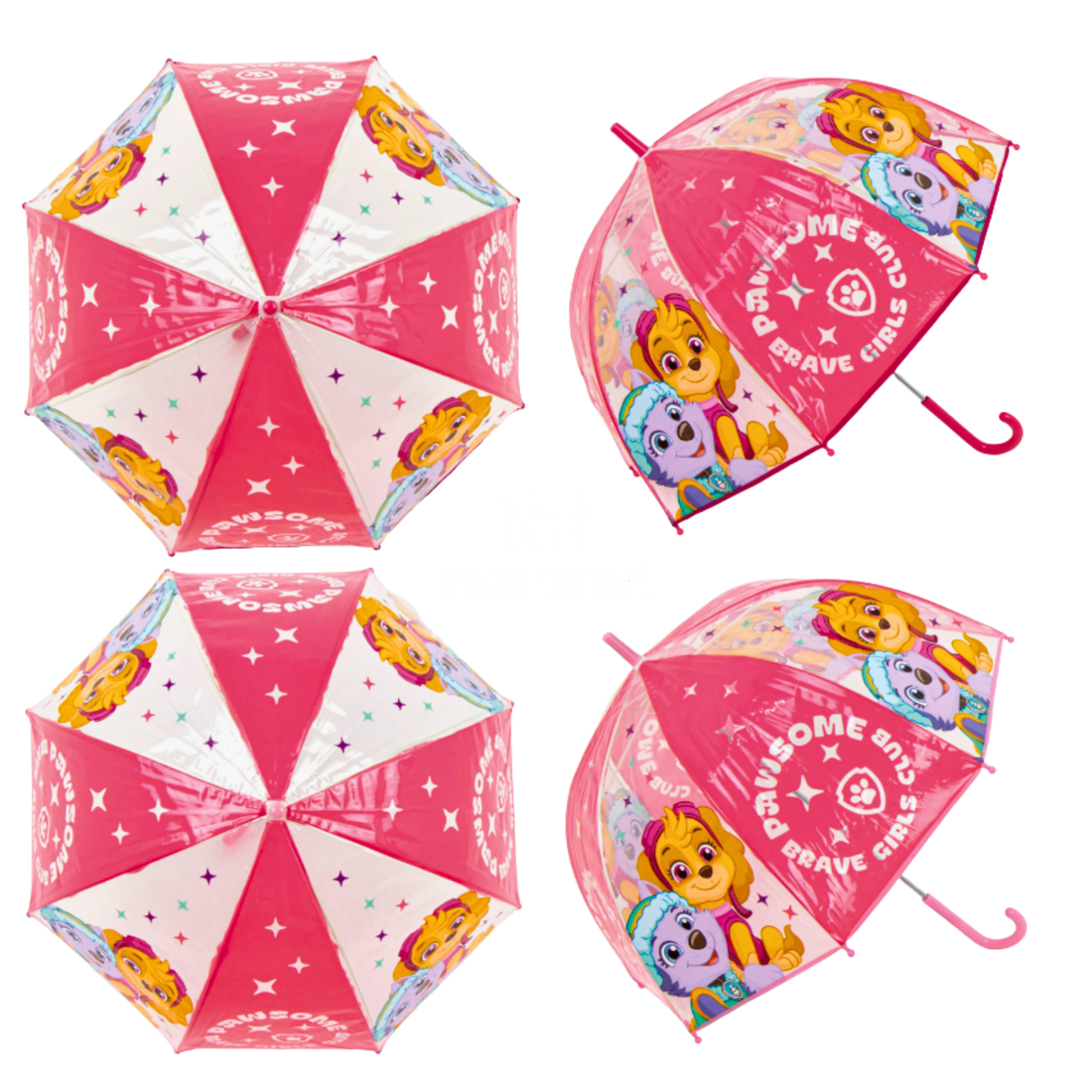 Guarda-Chuva Transparente Automático Patrulha Pata Skye 48cm Cor Sortida