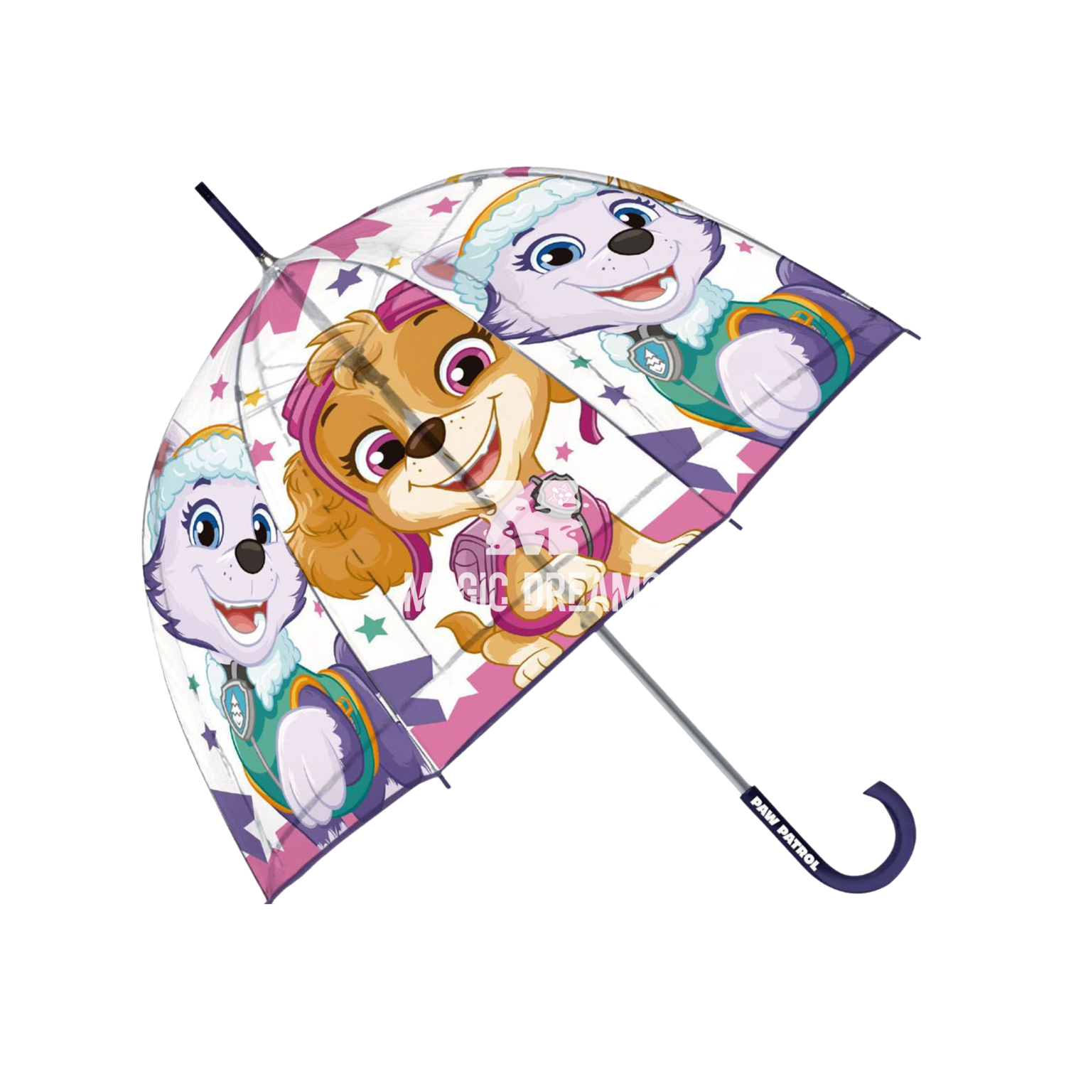 Guarda Chuva Infantil Transparente Eva Patrulha Pata Skye Modelo Sortido