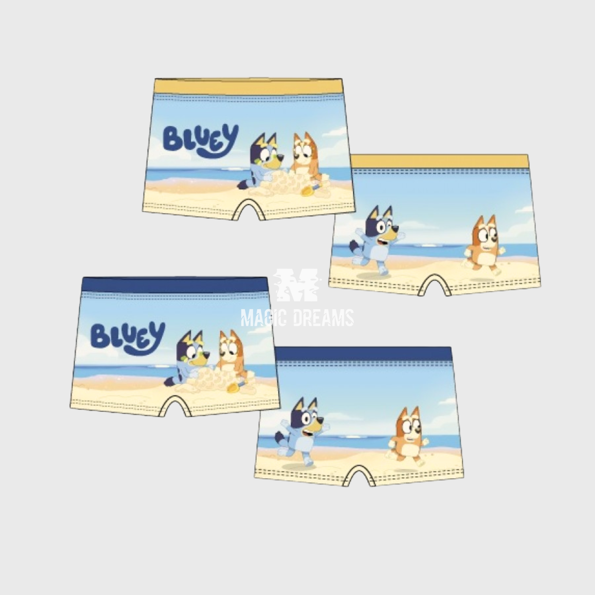 Calções de Banho Bluey e Bingo (3-6 anos)