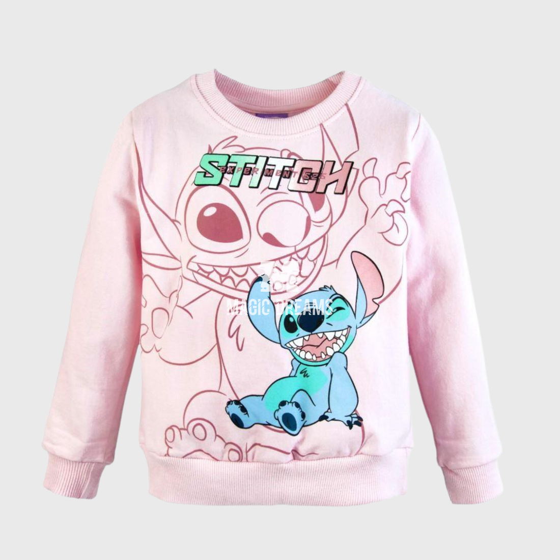 Sweat Rosa menina Disney Stitch 4-12 anos